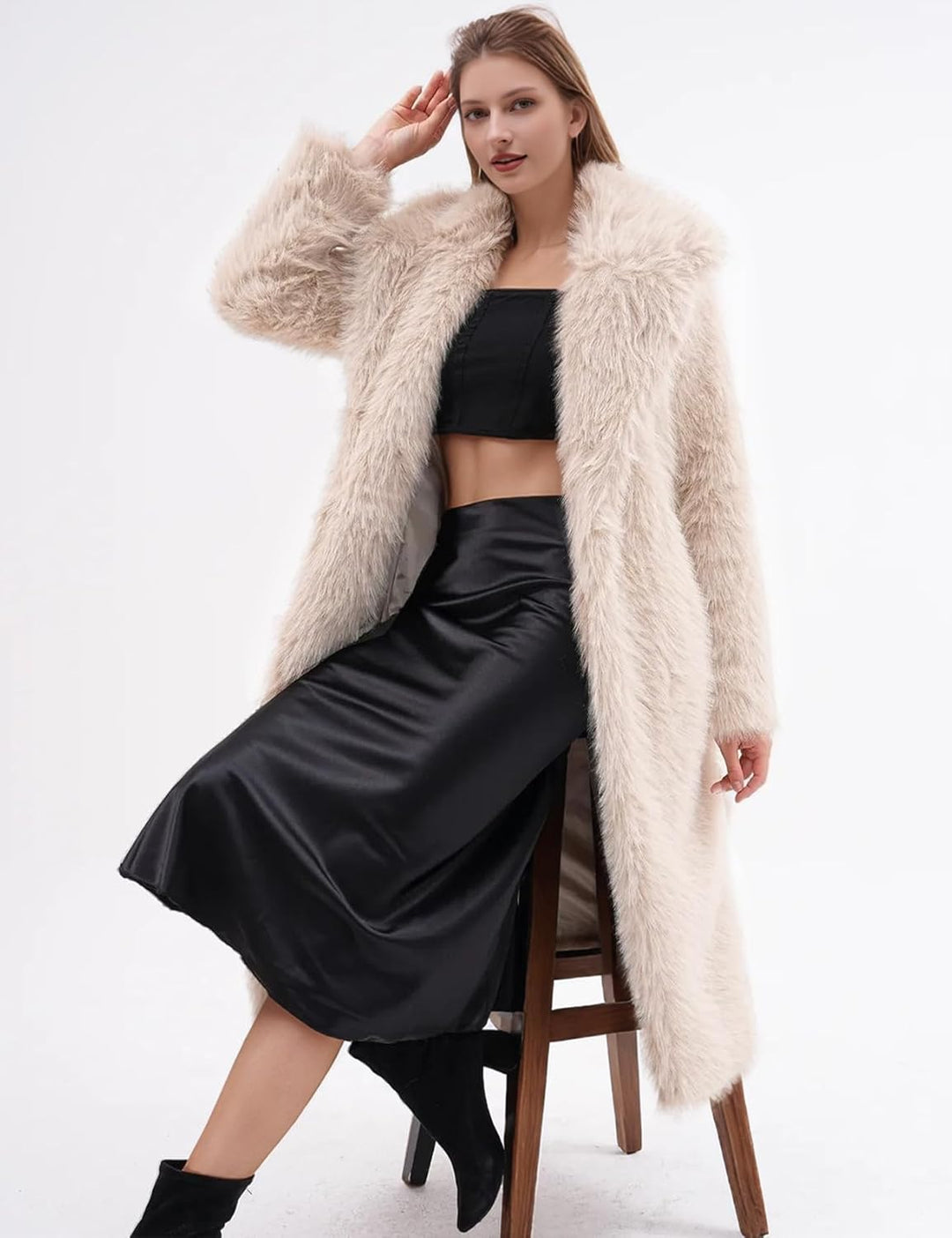 Jonalyn | Womens Long Faux Fur Coats