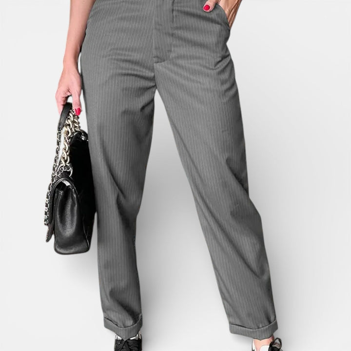 MATHILDA | ELEGANT, FIGURE-FLATTERING PANTS WITH STRIPES